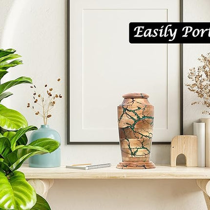 Lichtenberg Figure Urn Resin and Wood Cremation Urn - Personalized Wooden Cremation urn urns for Ashes - Funeral Box Ashes (11" x 6" x 5")