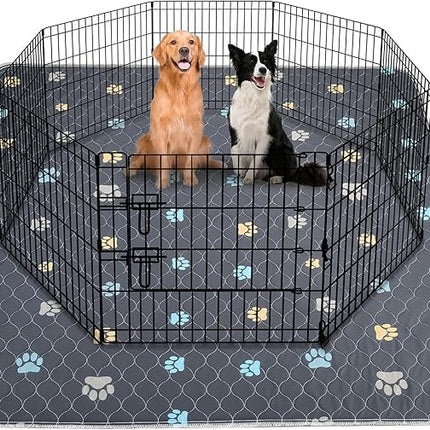 Aitmexcn Washable Puppy Dog Pee Pad, 2PCS 100% Waterproof Whelping Training Mat for Puppy/Senior Dog, Fast Drying Reusable Puppy Pads for Indoor, Outdoor and Car Travel- 36'' x 36''