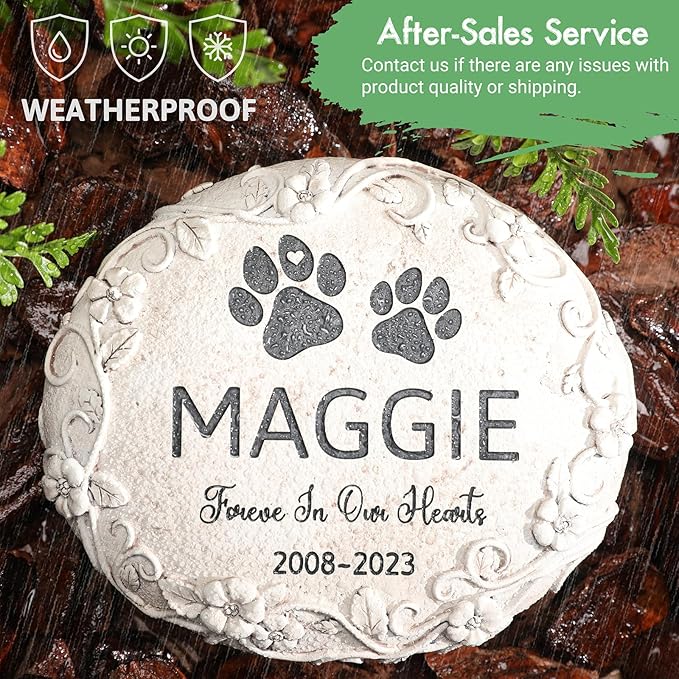 77 Personalized Cat Memorial Stone Designs – Outdoor Weatherproof Pet Memorial Stone for Headstone, Tombstone, Gravestone, and Grave Marker – Cat Memorial Gifts for Loss of Cat
