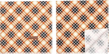 Lionheart Glory Soft Plaid Dog Scarf, Washable Bandana for Small to Large Dogs - Fall Bib Scarf for Boys & Girls
