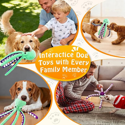 Large Squeaky Dog Toys- Plush Dog Toys with Soft Fabric for Small, Medium, and Large Dogs Daily Companionship, Training Reward Gift