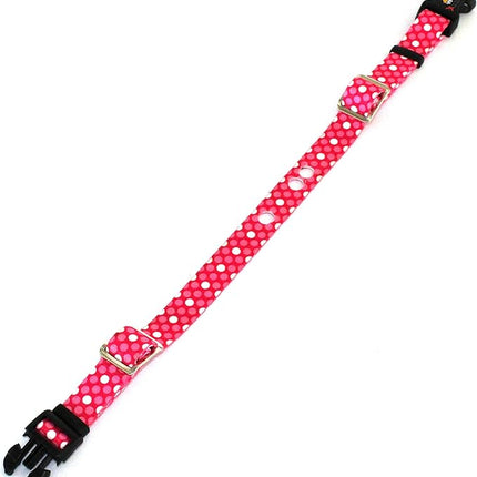 Extreme Dog Fence Replacement Containment and Training Collar Strap for MostUnderground Electric Dog Fence Brands - Pink Dots (Medium: 13" - 18" x 3/4")