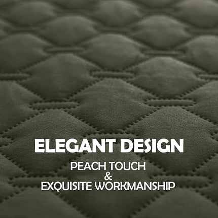 gogobunny 100% Double Sided Waterproof Dog Blanket Soft Pet Bed Cover Reversible Protect Furniture Couch Sofa Car for Puppy Cat Kids (Dark Olive/Light Olive, 30x80 Inch (Pack of 1))