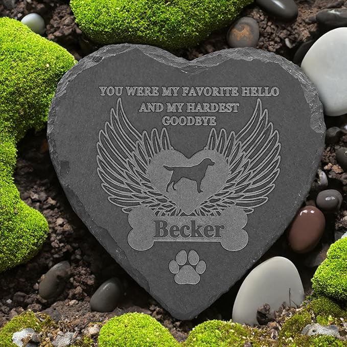 Personalized Dog Memorial Stone, Loss of Dog Sympathy Gift, Dog Memorial Gifts for Loss of Dog, Pet Loss Gifts Dog, Dog Bereavement Gifts, Dog Remembrance Gifts, in Memory of Dog