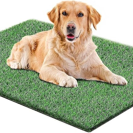Artificial Grass for Dogs Pee Tray Fake Grass Mat for Professional Puppy Potty Trainer Replacement Dog Grass Pad for Indoor and Outdoor 39.3 x 31.4 Inch (Pack of 1)