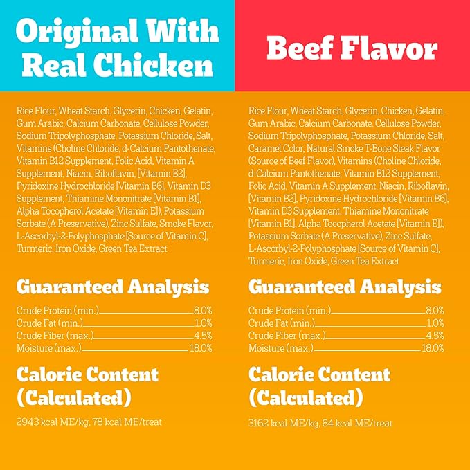 Pedigree Dentastix Large Breed Dog Treats, Original, Beef & Fresh Flavor, 2.73 lb. Variety Pack (51 Treats)