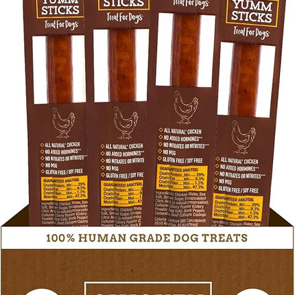 etta says! Yumm Sticks - Real Meat Chicken Dog Jerky Treats - Human Grade - Made in The USA (12 Count Pack of 1)