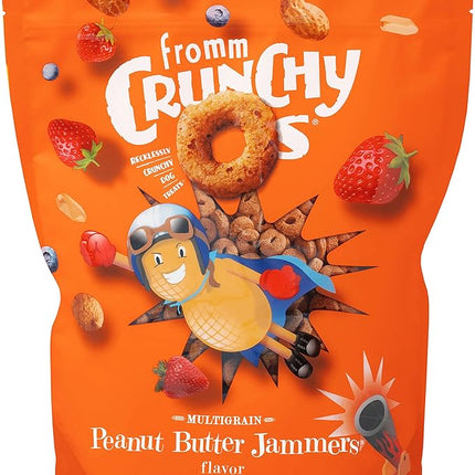 Fromm Crunchy Os Peanut Butter Jammers Dog Treats - Premium Crunchy Dog Treats - Peanut Butter Recipe - 26 oz