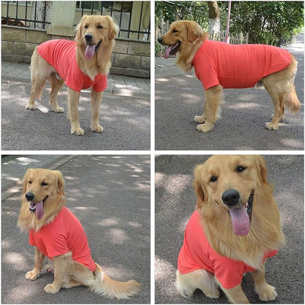 Lovelonglong 2019 Pet Clothing Dog Costumes Basic Blank T-Shirt Tee Shirts for Small Dogs Lobster Pink XS
