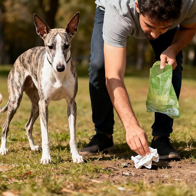Dyforce Scented Dog Poop Bags,Leak Proof Pet Waste Bags for Dog Walking,Extra Thick and Large Cat Litter Bags for Poop,30 Refill Rolls,600 Bags,9x13",Green