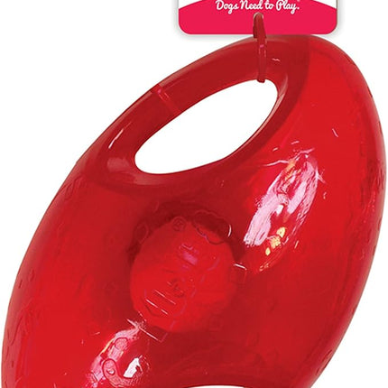 KONG Jumbler Football - Interactive Dog Toy for Dog & Puppy Playtime - Fetch Toy with Tennis Ball - Dog Supplies for Engaging Play (Large/Extra Large)