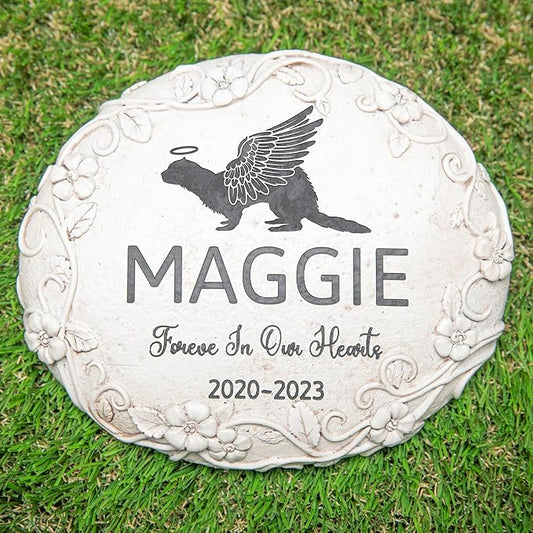 Personalized Ferret Memorial Stone, Pet Grave Marker Ferret, Ferret Headstone, Ferret Tombstone, Ferret Gravestone, Ferret Memorial Gifts