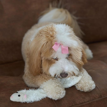 SPOT Skinneeez Crinklers Lamb - Stuffing-Free Dog Toy with Crinkle & Squeaker Sounds, Durable for Moderate Chewers, Tug Toy for Small Dogs & Puppies, 14in