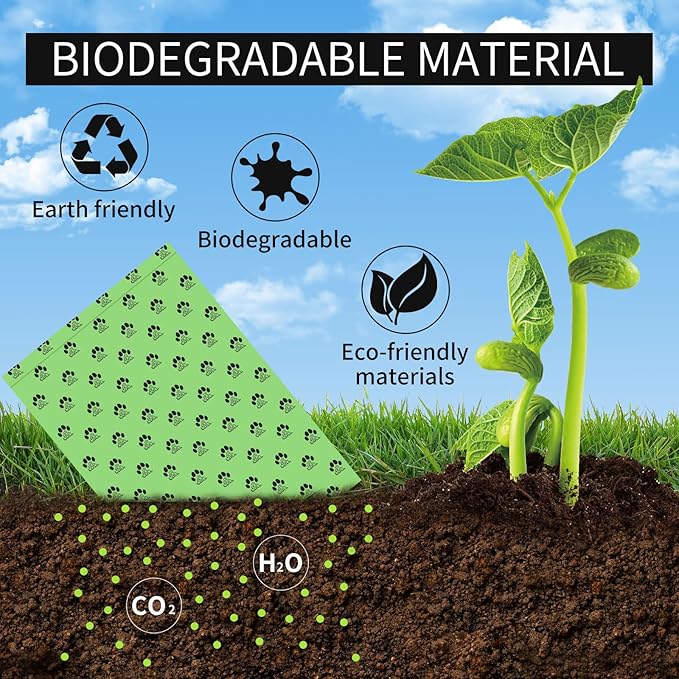 Dog Poop Bags Rolls 300 Count Biodegradable Poop Bags Refills for Dog and Cat Ocean Soap Scented Waste Bag Leak Proof Doggie Poop Bag Doggy Trash Bag Green