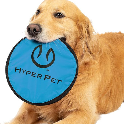 Hyper Pet Flippy Flopper 9" Flying Disc Soft Dog Toy, Floats in Water & Safe on Teeth, for All Breeds, Pack of 2 (Colors May Vary)