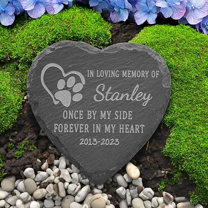 Dog Memorial Gifts for Loss of Dog, Pet Stones Dogs, Gifts, Cat Stones, Sympathy Gift, Pet, 4''×4''/10×10cm