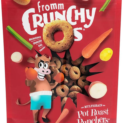 Fromm Crunchy Os Pot Roast Punchers Dog Treats - Premium Crunchy Dog Treats - Beef Recipe - 6 oz