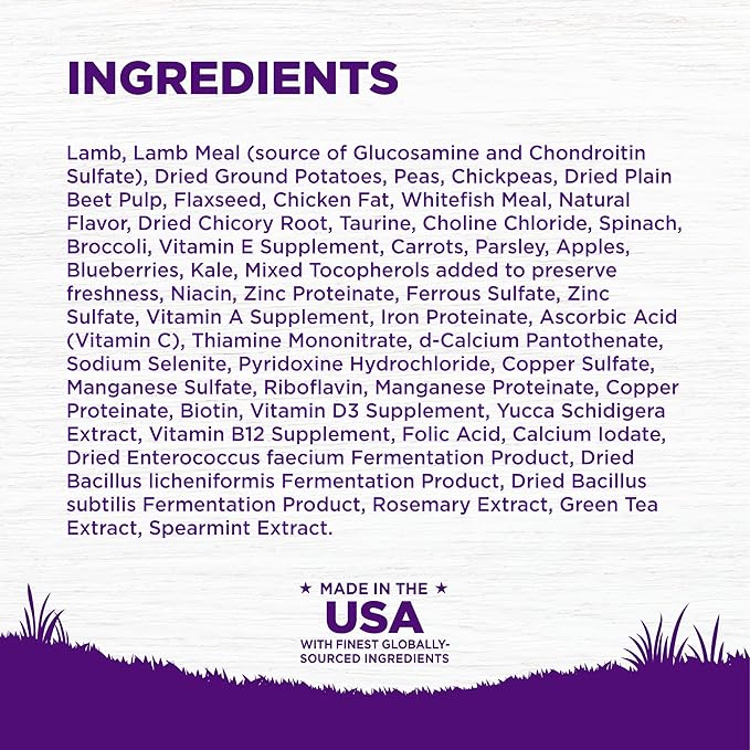 Wellness Complete Health Dry Dog Food, Grain Free, Natural, Lamb Recipe, (24-Pound Bag)