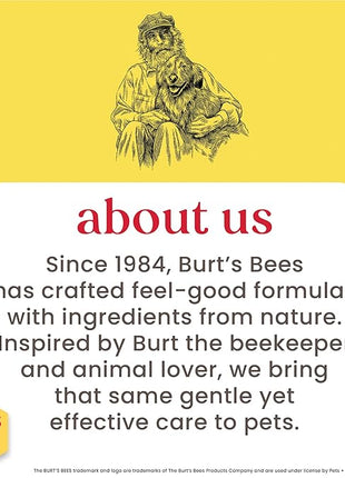 Burt's Bees for Pets Eye & Ear Cleansing Wipes for Dogs, Fragrance-Free, 98% Natural Origin Formulas, Gentle Spot Cleaning Sheets for Dog Eyes and Ears, 100 Count