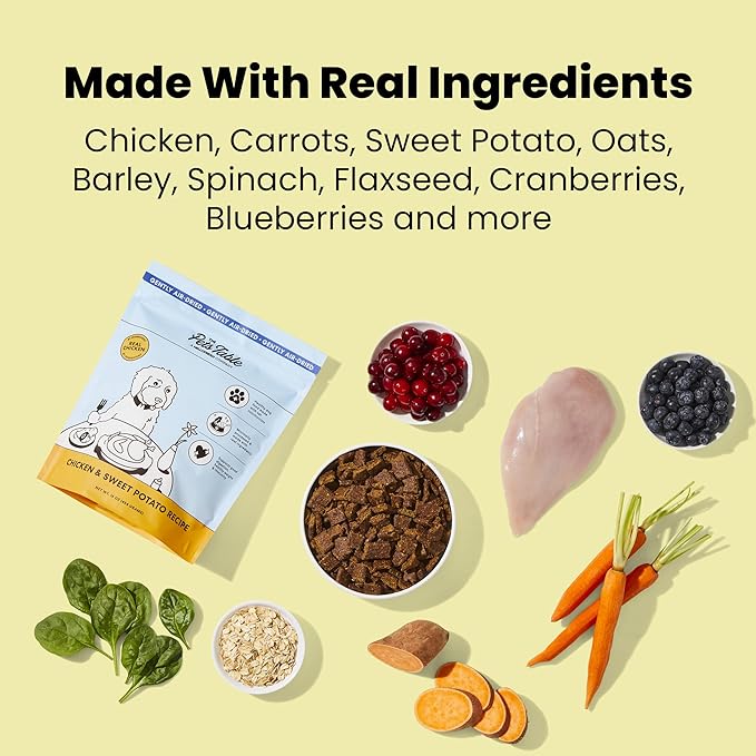 The Pets Table Mixed Grain Free and Grain Inclusive, Air Dried Dog Food 2 Pack - Beef & Berries + Chicken & Sweet Potato, 16 Ounce (Pack of 2)