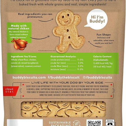Buddy Biscuits 3.5 lbs. Bag of Crunchy Dog Treats Made with Roasted Chicken