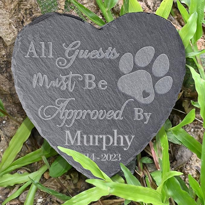 Pet Memorial Stones for Dogs - Personalized Pet Loss Gifts - Pet Memorial Gifts - Dog Memorial Gifts for Loss of Dog - in Memory of Dog Cat - Cat Memorial Stones - Cat Memorial Gifts