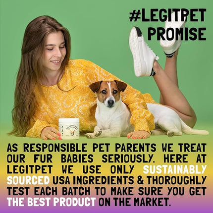 LEGITPET Turmeric Curcumin Hip & Joint Supplement for Dogs – Supports Mobility, Comfort & Overall Wellness – with Collagen & BioPerine – 30 Chews