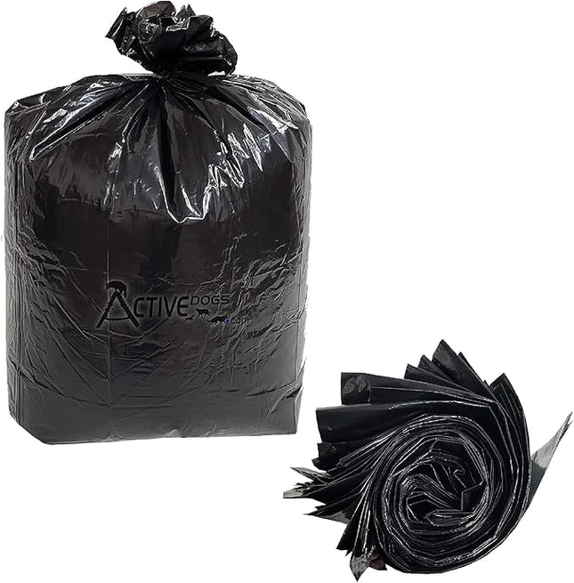 ActiveDogs Dog Poop Bucket Bags 12PK - Heavy Duty 5 Gallon Poop Bags for Dogs Waste Removal Trash Can, Bucket or Pail - Extra Thick 1.2ml Plastic Tear Resistant & Leak Proof Refill Liners