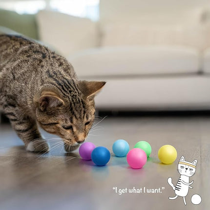 Catstages Replacement Balls for Cat Track Toys, Multiple Colors, 6 Pack