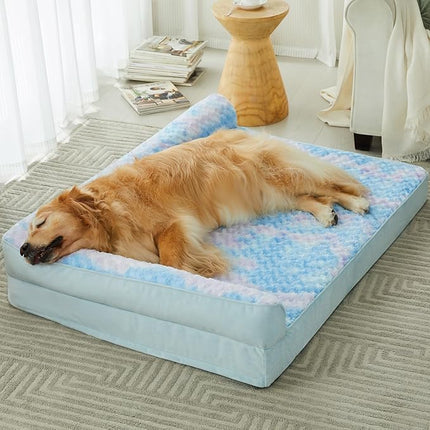 BFPETHOME Orthopedic Dog Beds for Large Dogs-Waterproof Sofa Dog Bed with Removable Washable Cover, Large Pet Bed with Waterproof Lining and Nonskid Bottom,Pet Bed for Dogs