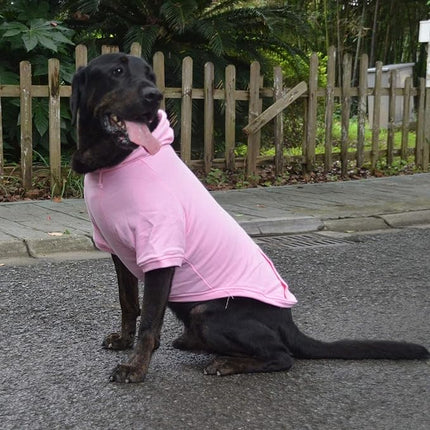 Lovelonglong Blank Basic Hoodie Sweatshirt for Dogs 100% Cotton Fits Small Medium Dachshund Large Dog Pink 4XL