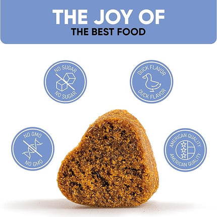 Calming Chews for Dogs with Hemp Oil - Dog Calming Treats with Duck Flavour - Aid During Thunderstorms, Fireworks, Separation, Car Rides - Hemp Dog Treats for Calming Support - 180 Chews