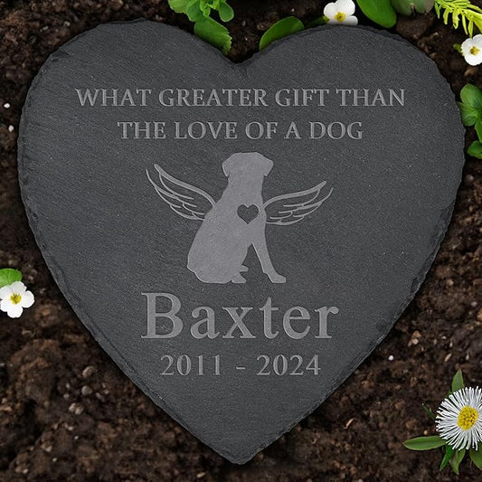 Dog Memorial Gifts for Loss of Dog, Dog Memorial Stone, Pet Memorial Gifts, Pet Memorial Gifts for Dogs, Loss of Dog Sympathy Gift, Dog Bereavement Gifts, Dog Remembrance Gift - The Love of a Dog