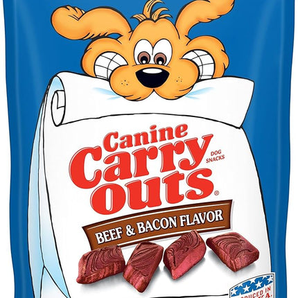 Canine Carry Outs Dog Treats, Beef & Bacon Flavor, 22.5 Ounce (Pack of 4)