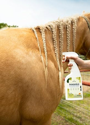 Cedarcide Extra- Strength Tickshield | Deep Woods Cedar Oil Tick & Mosquito Repellent Spray Kills & Repels Ticks, Fleas, Chiggers and Mosquitoes| For People & Pets | Natural Essential Oils | Quart