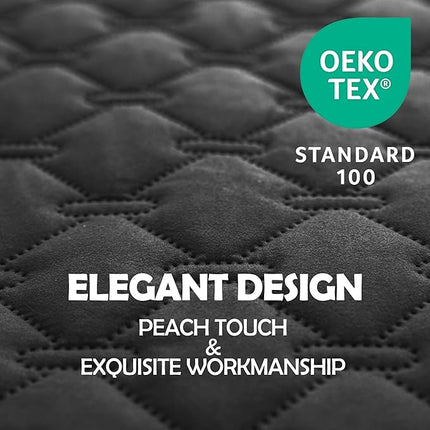 gogobunny 100% Double Sided Waterproof Dog Blanket Soft Pet Bed Cover Reversible Protect Furniture Couch Sofa Car for Puppy Large Dog Cat (Dark Charcoal/Light Charcoal, 40x50 Inch (Pack of 1))