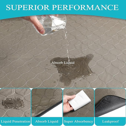 Washable Pee Pads for Dogs 72" x 72", 2 Pack, Reusable Puppy Pads, Dog Training Pads with Quick Dry, Large Anti-Slip Whelping Pad for Pet, Playpen, Incontinence, Housebreaking