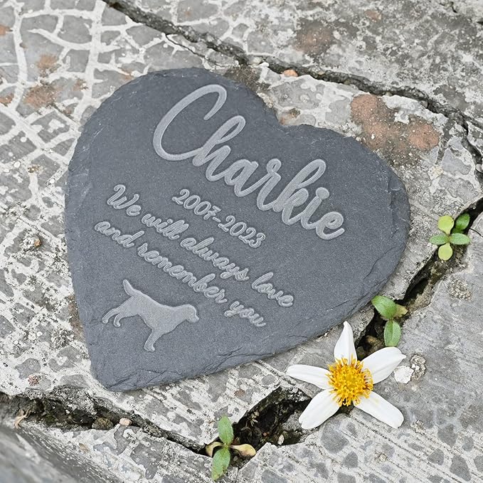 Pet Memorial Gifts Personalized Memorial Stone - Gifts for Loss of Dog - Remembrance Bereavement Gifts for Loss of Pet - Dog Memorial Gifts for Loss of Dog - 4''×4''/10×10cm
