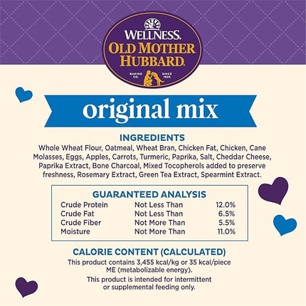 Old Mother Hubbard Wellness Original Mix Dog Biscuits, Natural, Training Treats, Four Flavors, Small Size, (20 Ounce Bag)