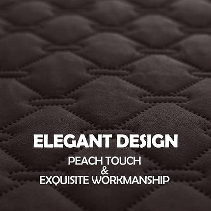 gogobunny 100% Double Sided Waterproof Dog Blanket Soft Pet Bed Cover Reversible Protect Furniture Couch Sofa Car for Puppy Cat Kids (Dark Coffee/Light Coffee, 30x80 Inch (Pack of 1))