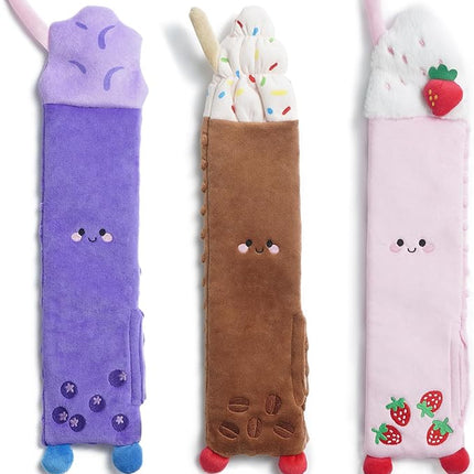 Nocciola 3 PC No Stuffing Small Dog Toys, Removable Crinkle Squeaky Durable Dog Tug Toy Summer Drinks Theme, Bottle Insert Fun Puppy Toys to Keep Them Busy