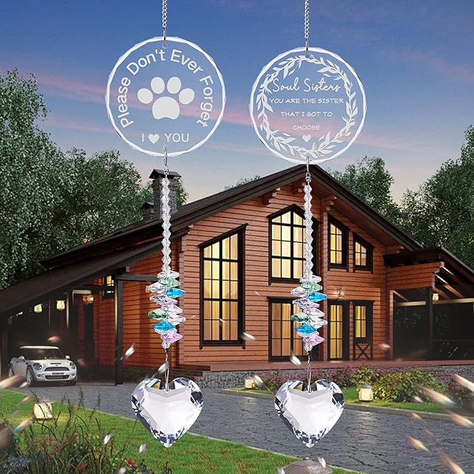 Pet Memorial Suncatcher,Dog Memorial Gifts for Loss of Dog,Cats Remembrance,Pet Loss Sympathy Gift,Bereavement Gifts(Glass)