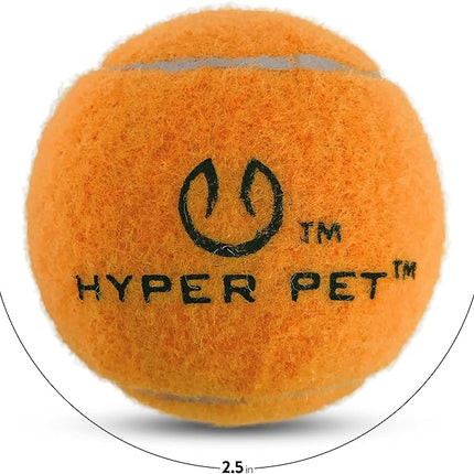 Hyper Pet MINI Tennis Balls for Dogs Safe Dog Toys & Tennis Balls for Exercise, Training, Hyper Pet K9 Kannon Dog Ball Launcher) Bright Colored Interactive Orange Pack of 4