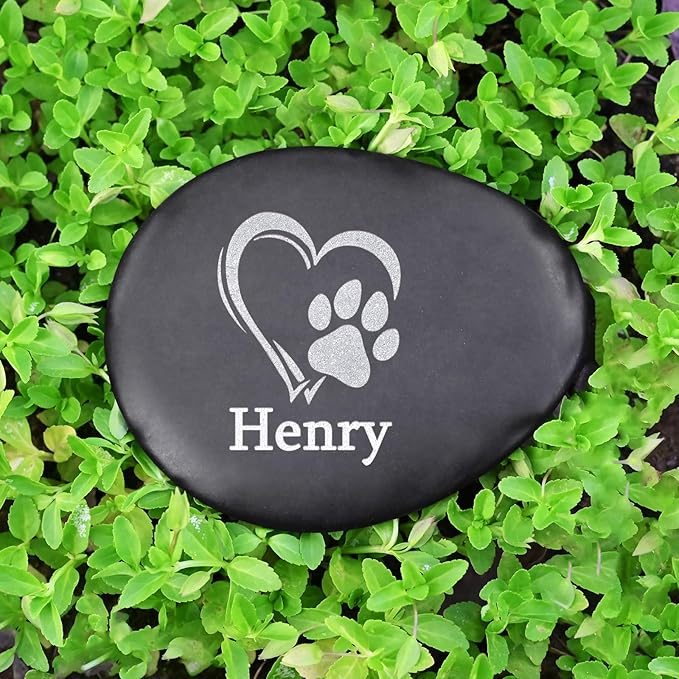 Personalized Pet Memorial Stones Gifts - Cat Memorial Stones - Dog Memorial Gravestone - Bereavement Gifts for Loss of Pet Dog - Loss of Pet Sympathy Gifts - Pet Memorial Gifts for Dogs Cats