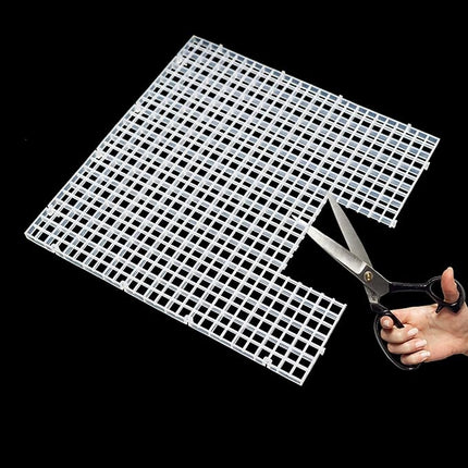 Aquarium Fish Tank Bottom Isolation 8 Pcs, Plastic Egg Crate Grid Divider Tray Egg (L 8pcs)