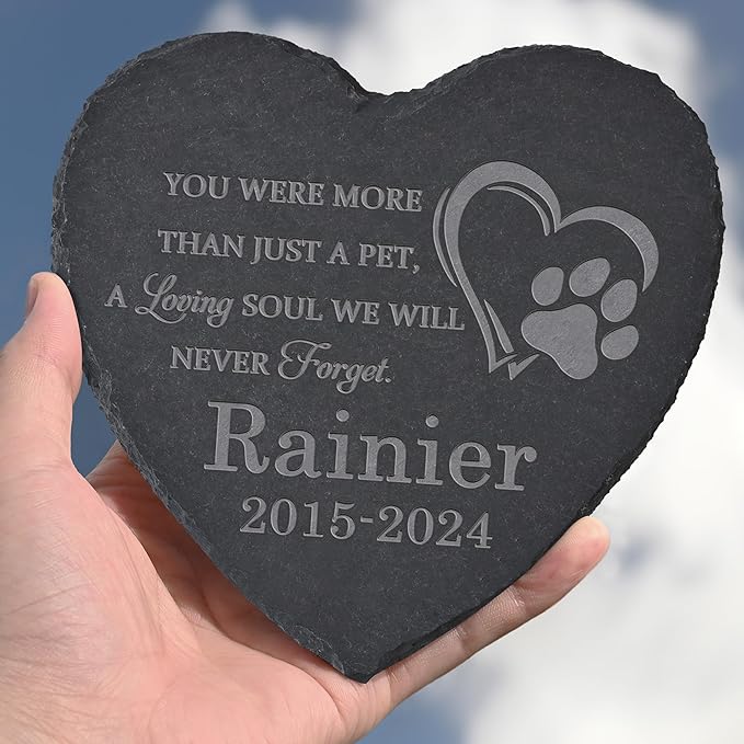 Personalized Pet Memorial Stone, Dog Memorial Gifts for Loss of Dog, Pet Loss Gifts, Pet Memorial, Loss of Dog Sympathy Gift, Dog Remembrance Gift, Pet Bereavement Gifts - A Loving Soul