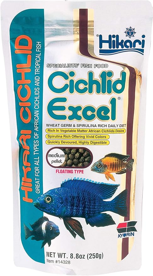 Hikari 8.8-Ounce Cichlid Excel Floating Pellets for Pets, Medium