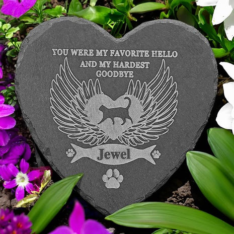 Cat Memorial Stones, Pet Gifts for Cats, Gifts, Loss Cat, of Sympathy Gift Bereavement Remembrance Gift, Headstones 4''×4''/10×10cm