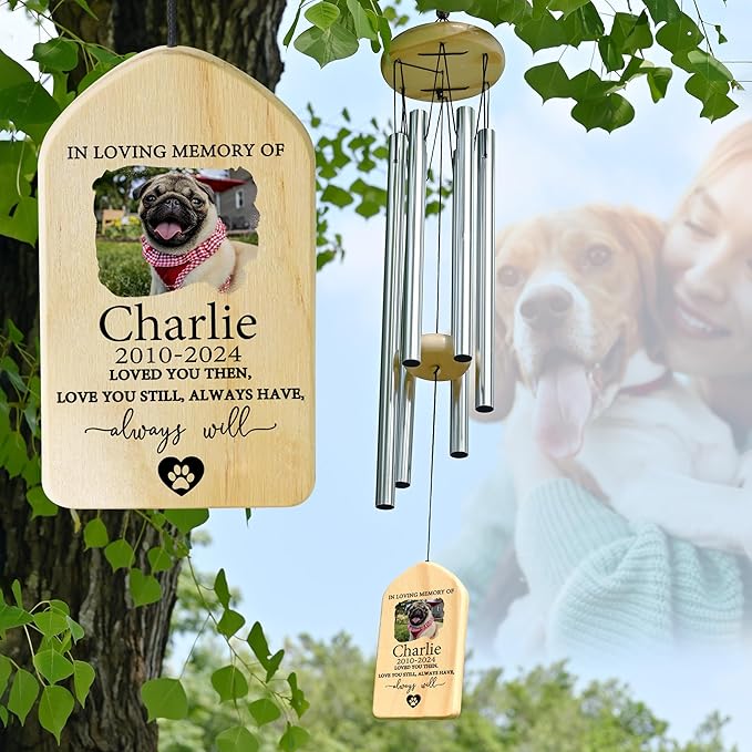 Personalized Pet Memorial Gifts, Pet Memorial Wind Chime, Dog Memorial Gifts, Cat Memorial Gifts, Pet Loss Gifts, Pet Loss Sympathy Gift, Dog Bereavement Gift, Dog Remembrance Gift - Love You Still