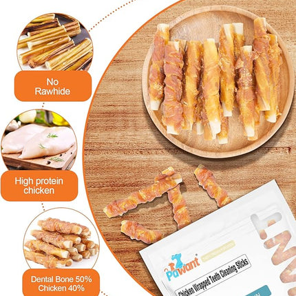 Dog Treats Biscuits Chicken and Teeth Cleaning Sticks Puppy Training Treats 1 lb/454g